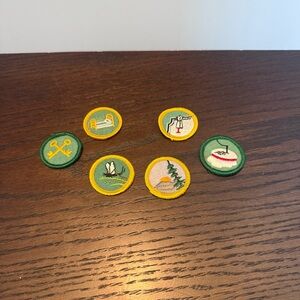 6‎ Vintage Girl Scout Badges 1963-1980